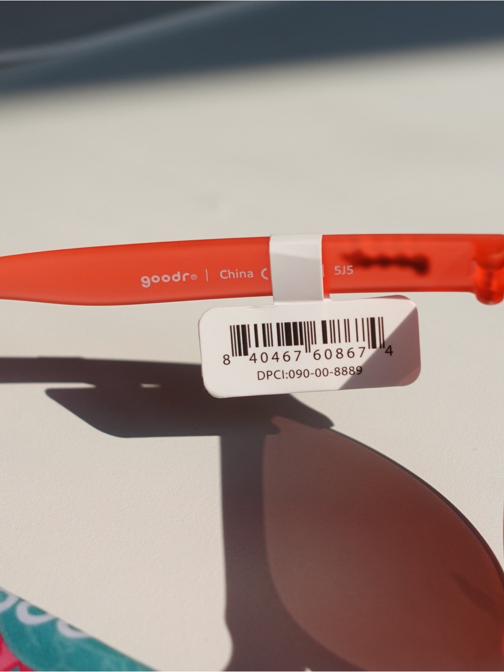 goodr Avant G Sunglasses - Château de Maraschino Orange Half-Rim - Picture 5 of 8